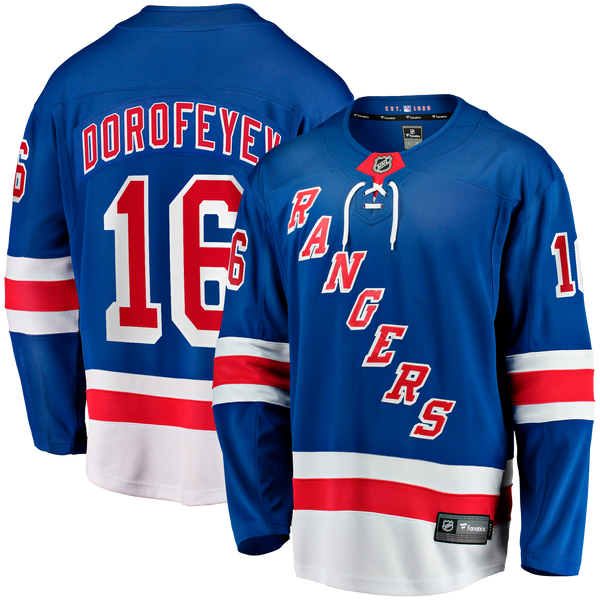 New York Rangers Pavel Dorofeyev Fanatics Blue Home Breakaway Jersey