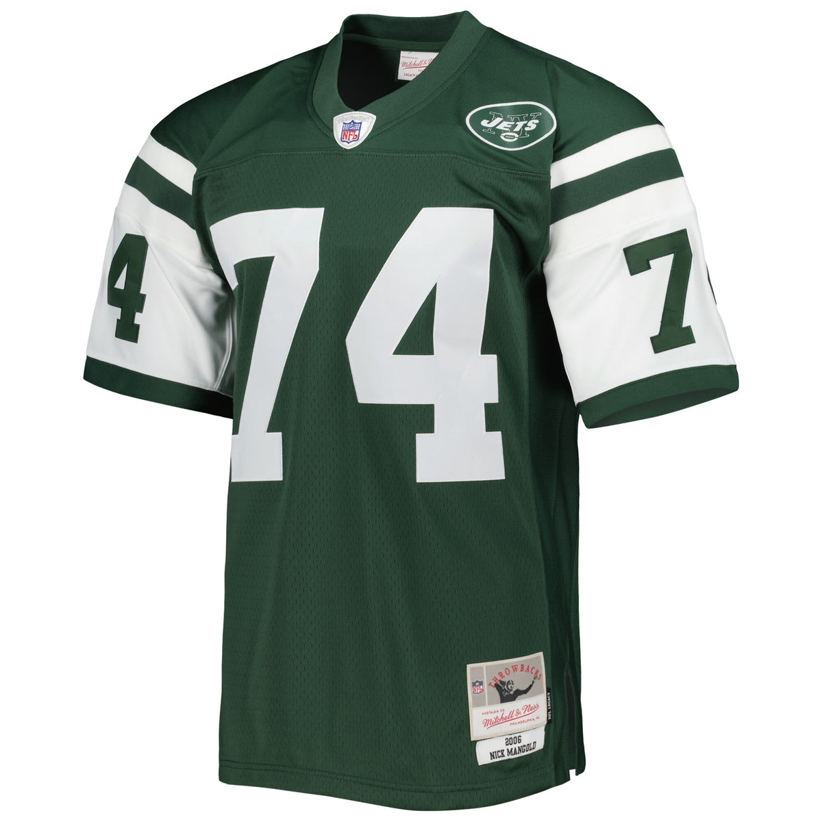 New York Jets Nick Mangold Mitchell & Ness Green Legacy Replica Jersey