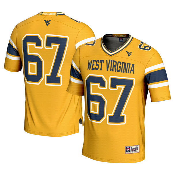 GameDay Greats #1 Gold West Virginia Mountaineers Football Jersey