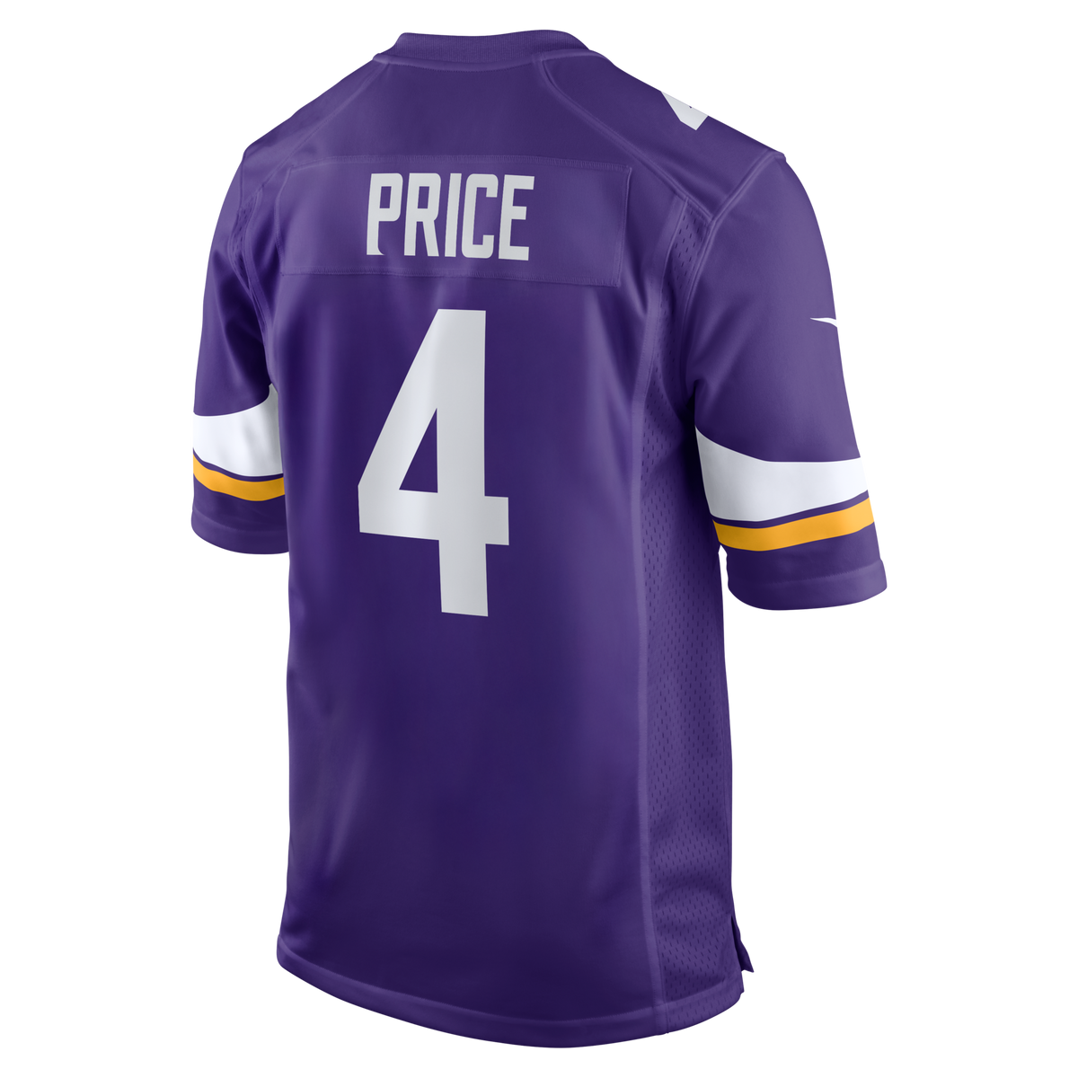 Minnesota Vikings Myles Price Purple Team Game Jersey