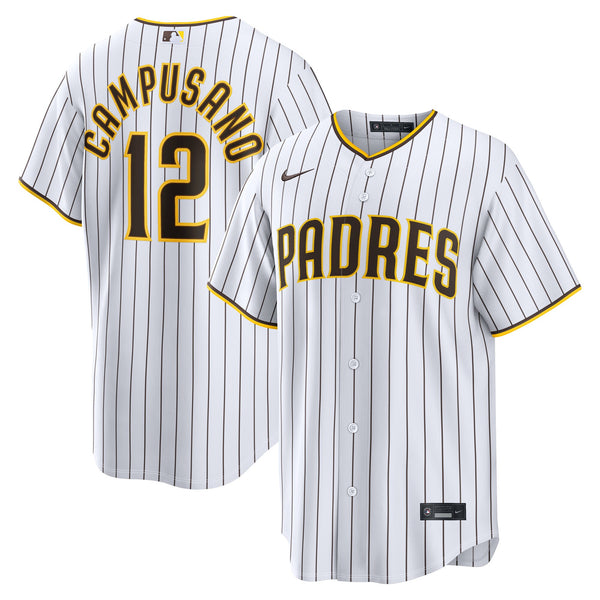 San Diego Padres Luis Campusano White Home Replica Jersey