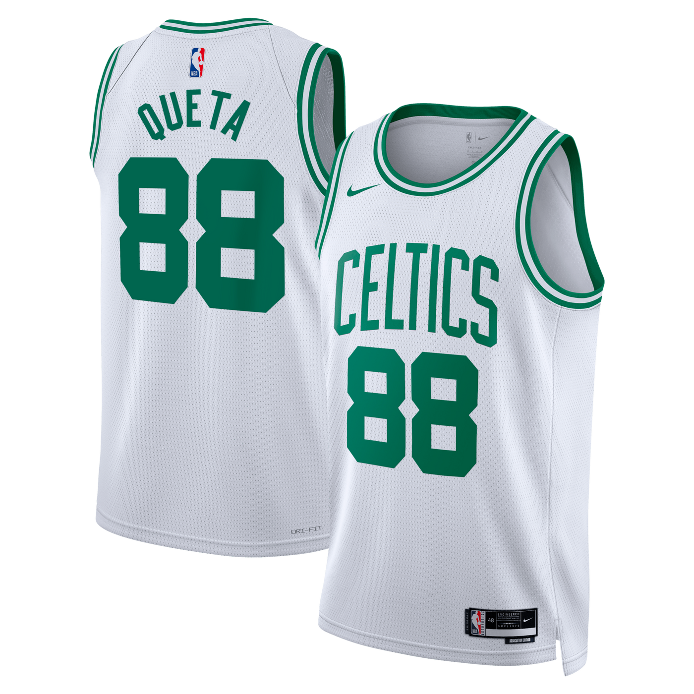 Boston Celtics Nike Association Edition Swingman Jersey - White - Neemias Queta