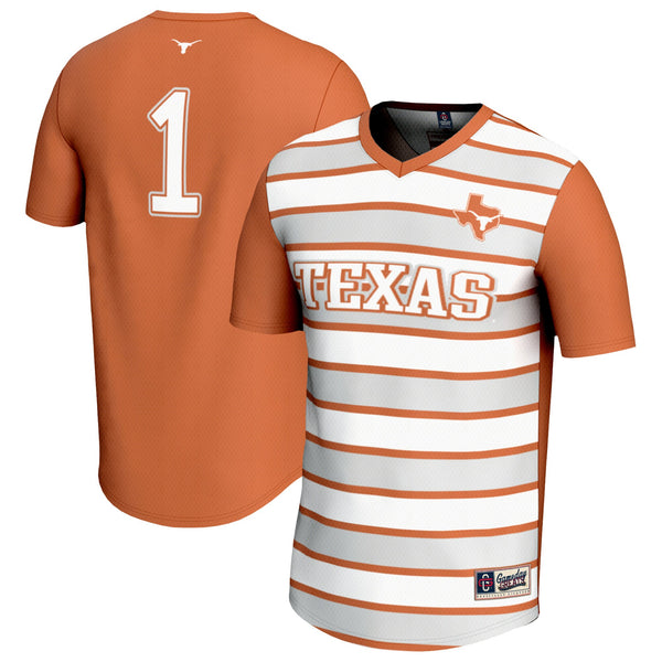 GameDay Greats #1 Texas Orange Texas Longhorns Lightweight Soccer Fashion Jersey