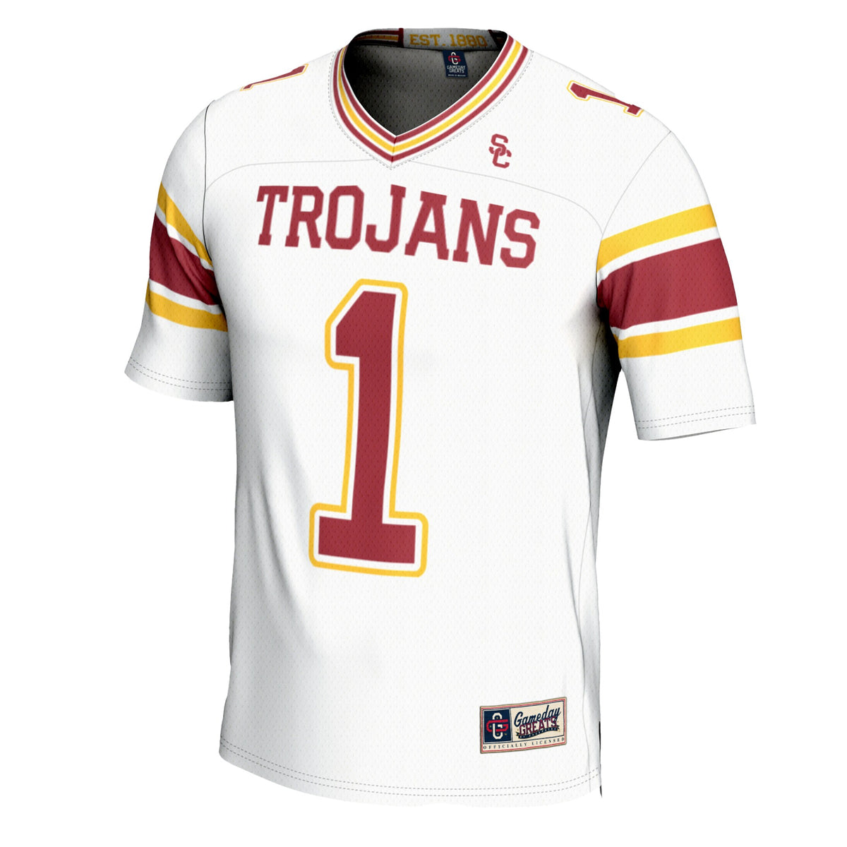 #1 USC Trojans GameDay Greats Football Jersey - Cardinal
