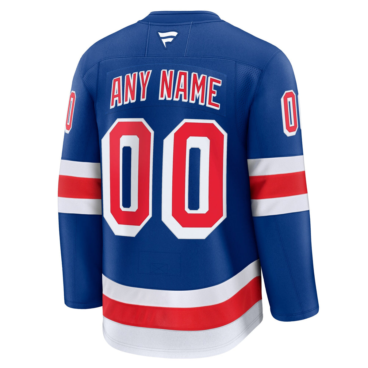 New York Rangers Fanatics Royal Home Premium Custom Jersey