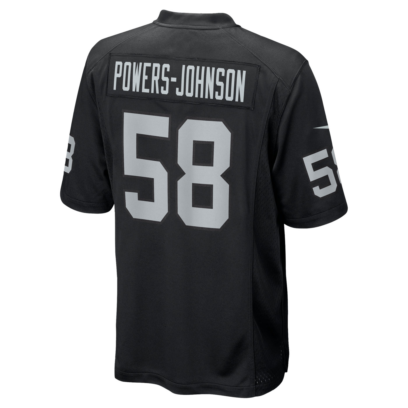 Las Vegas Raiders Jackson Powers-Johnson Nike Black Team Game Jersey