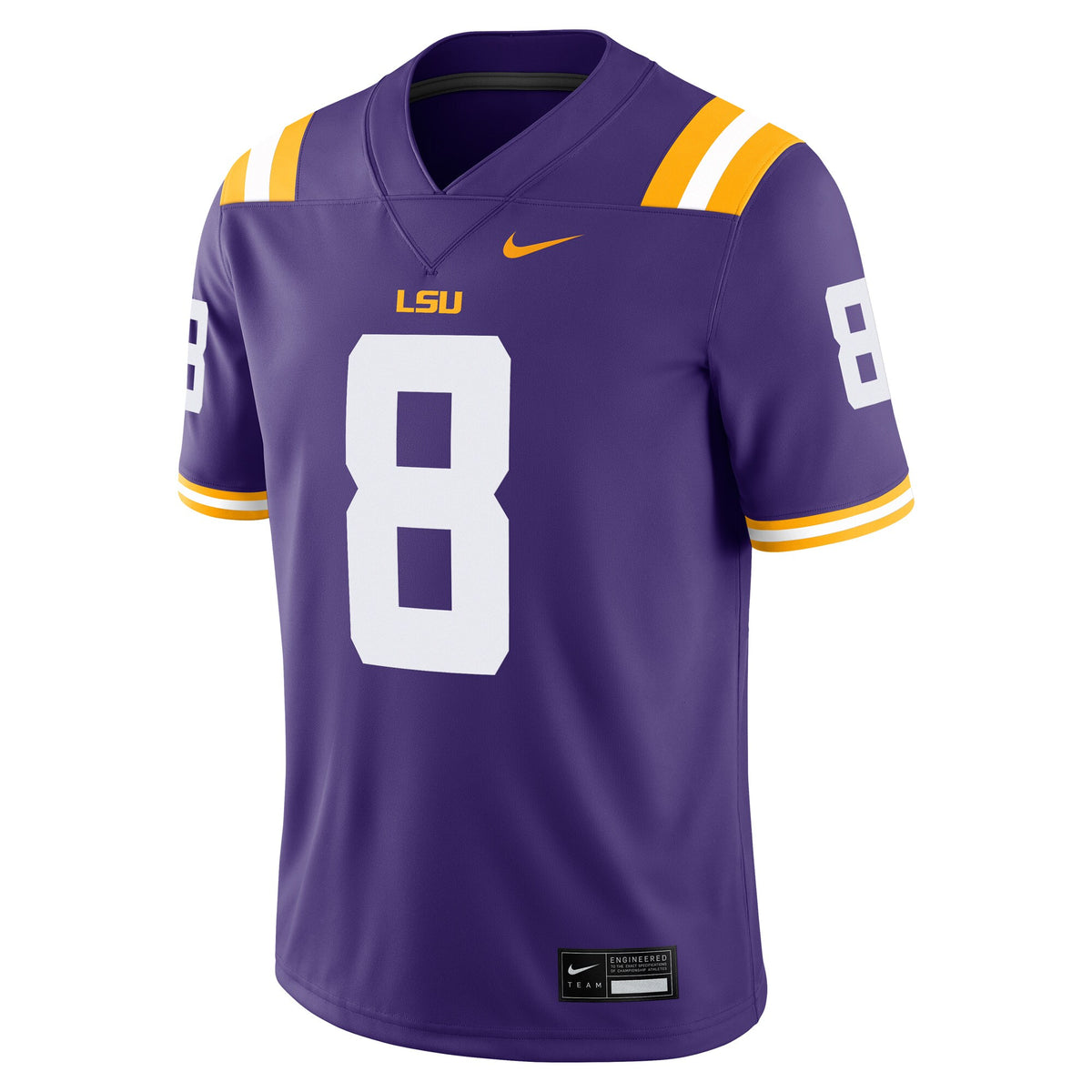 Malik Nabers LSU Tigers Player Game Jersey - Purple