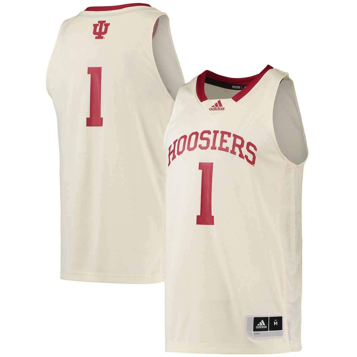 #1 Indiana Hoosiers Swingman Basketball Jersey - Cream