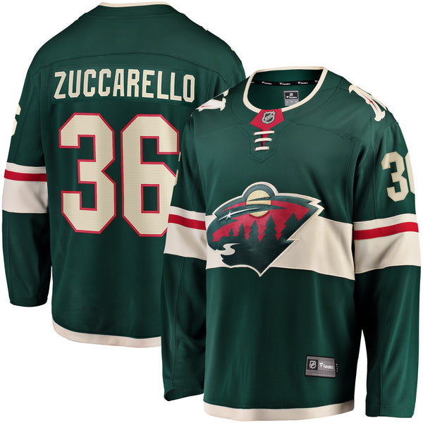 Minnesota Wild Mats Zuccarello Fanatics Green Team Color Breakaway Player Jersey