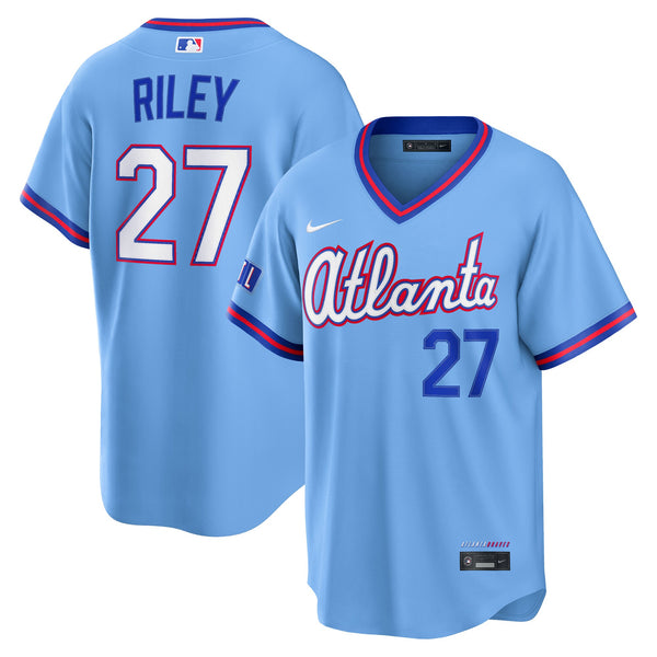 Atlanta Braves Austin Riley Nike Powder Blue 2026 City Connect Stadium Jersey