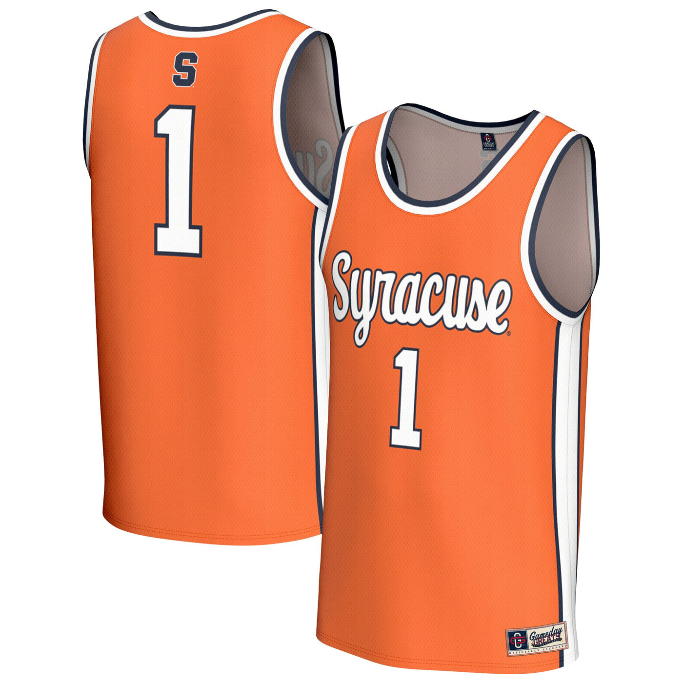 GameDay Greats Orange Syracuse Orange Lightweight Collegiate Basketball Fashion Jersey