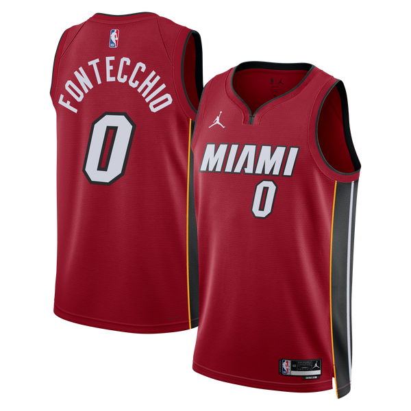 Miami Heat Jordan Brand Statement Edition Swingman Jersey - Red - Simone Fontecchio