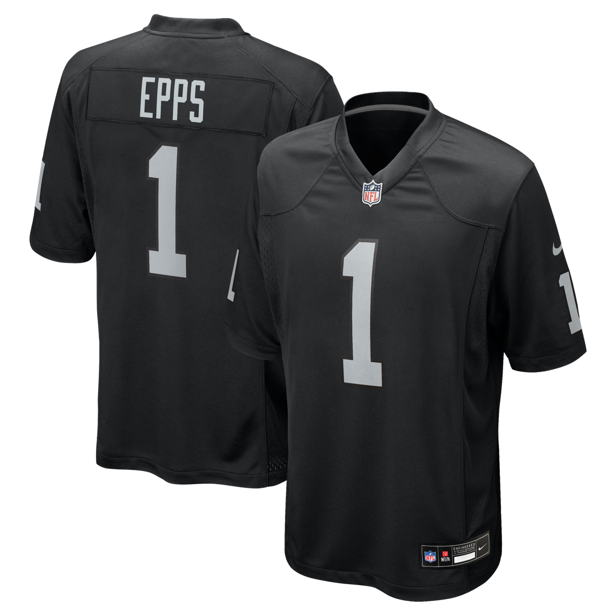 Las Vegas Raiders Marcus Epps Black Game Player Jersey