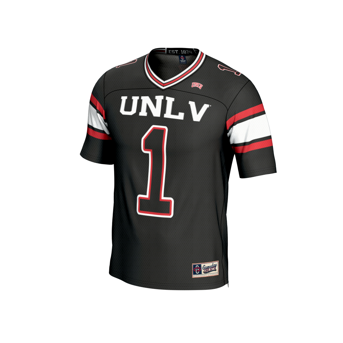 #1 UNLV Rebels GameDay Greats Lightweight Football Fashion Jersey - Black