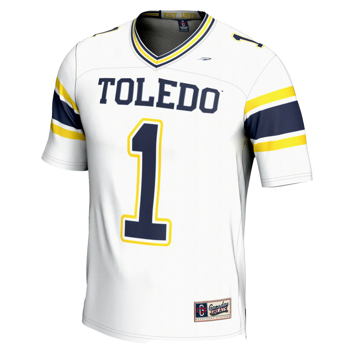 #1 Toledo Rockets GameDay Greats Endzone Football Jersey - White