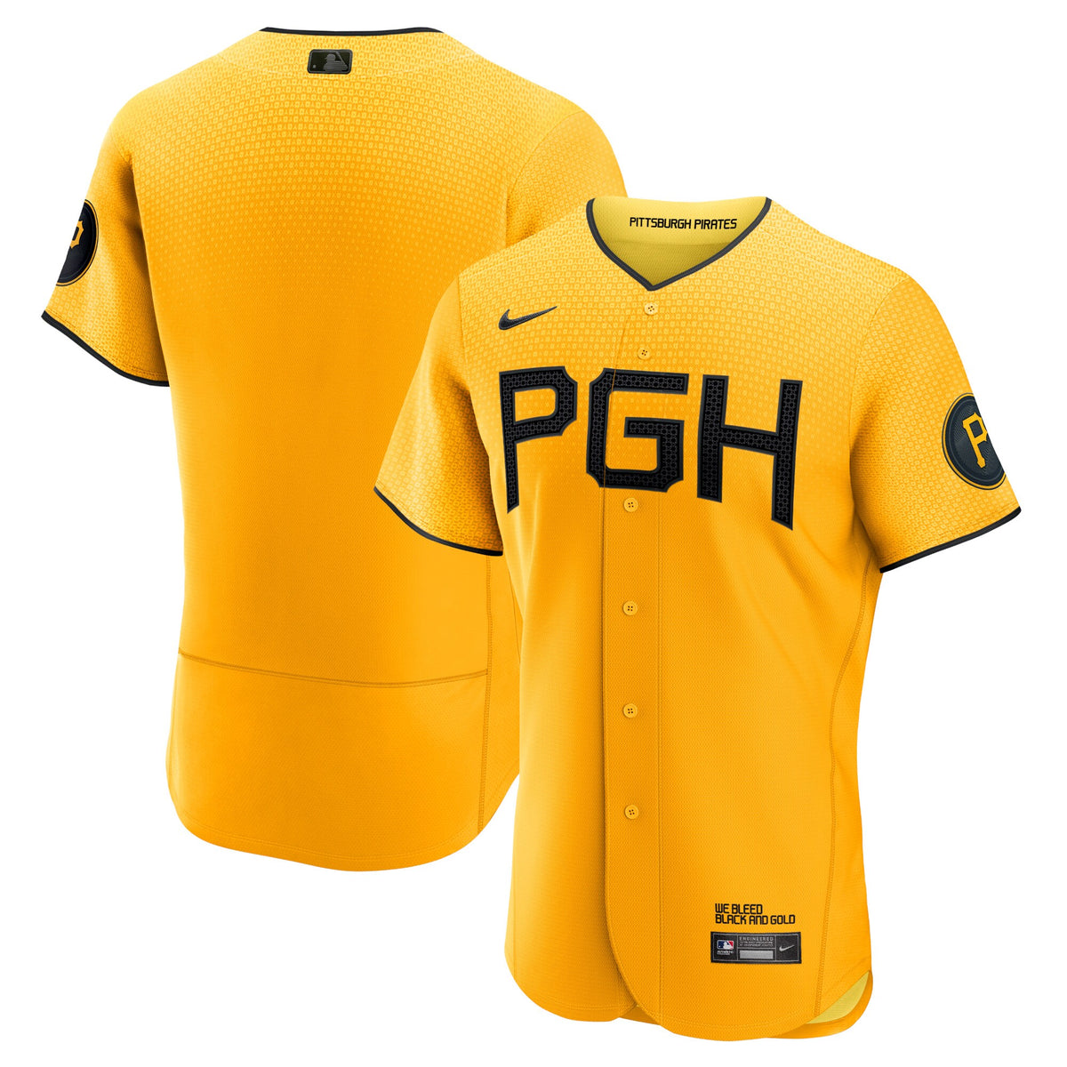 Pittsburgh Pirates Gold City Connect Authentic Jersey