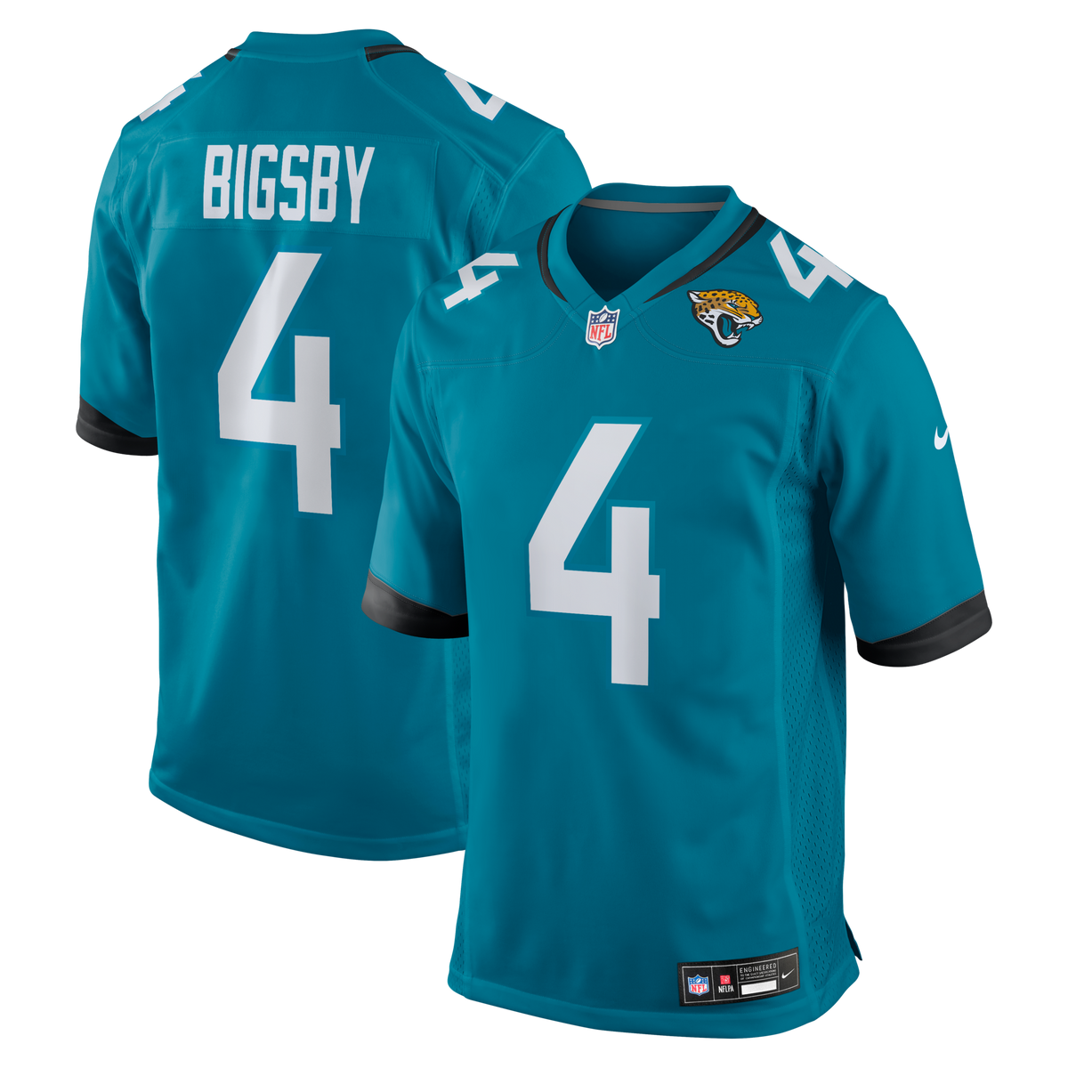 Jacksonville Jaguars Tank Bigsby Teal Game Jersey
