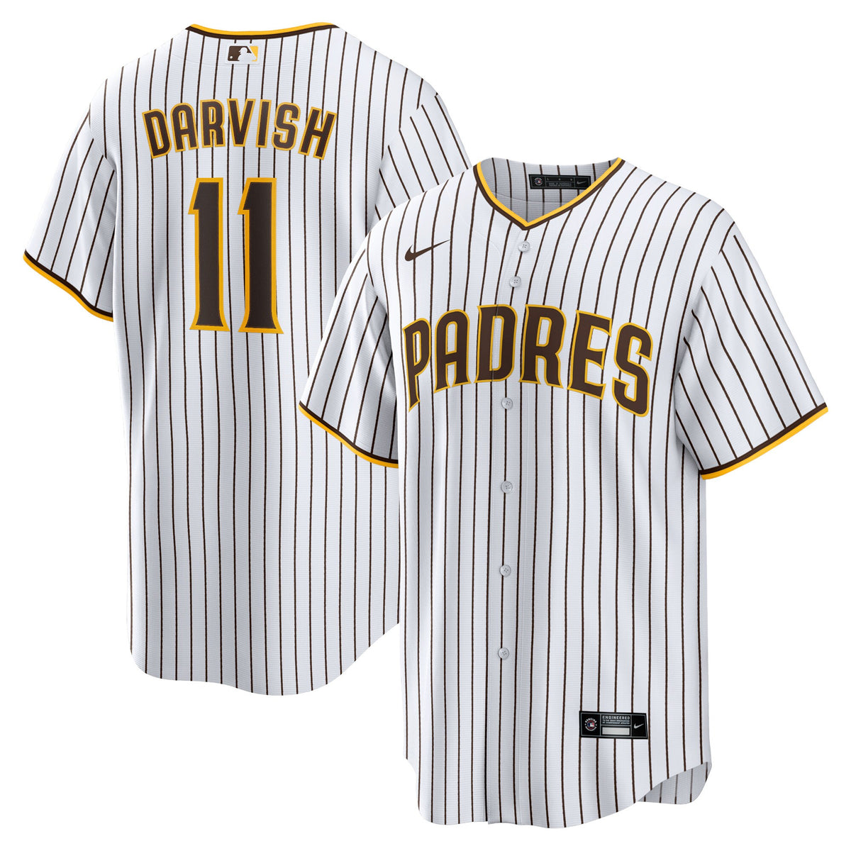 San Diego Padres Yu Darvish White Home Replica Player Jersey