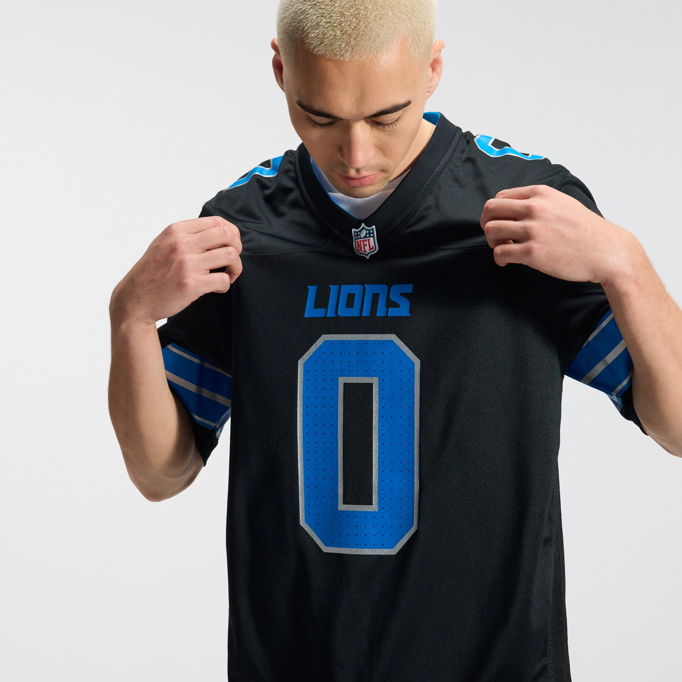Detroit Lions Jahmyr Gibbs Nike Black 2nd Alternate Game Player Jersey