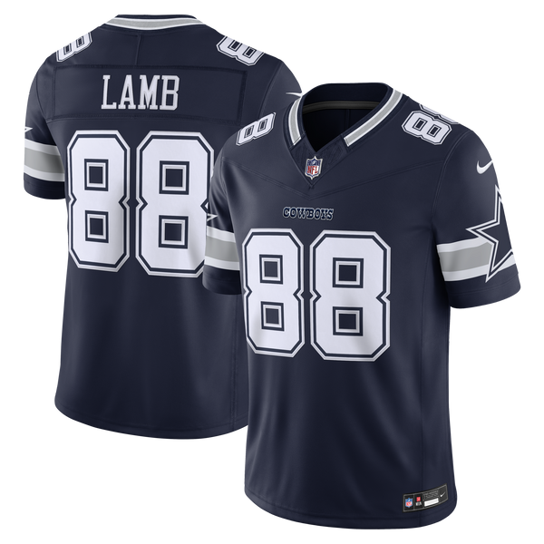 Dallas Cowboys CeeDee Lamb Nike Navy Team Vapor F.U.S.E. Stitched Limited Jersey