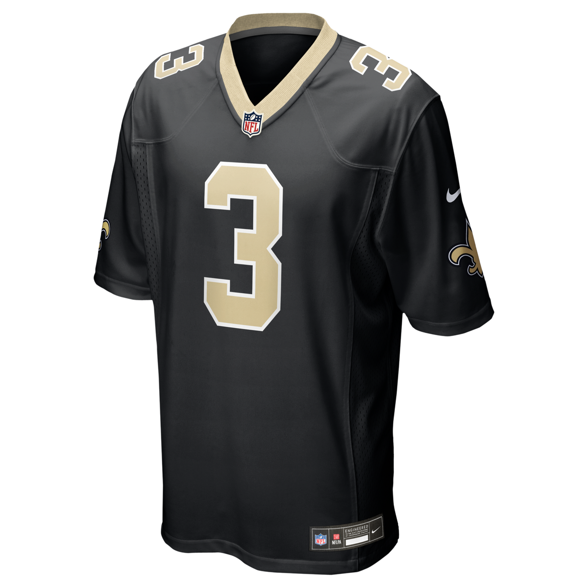 New Orleans Saints Travis Etienne Jr Black Game Jersey