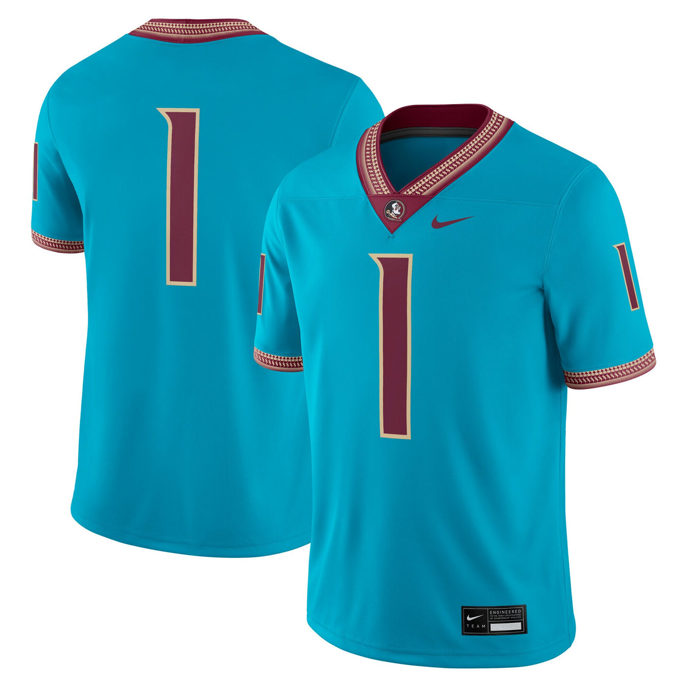 Nike Turquoise Florida State Seminoles Alternate Game Jersey