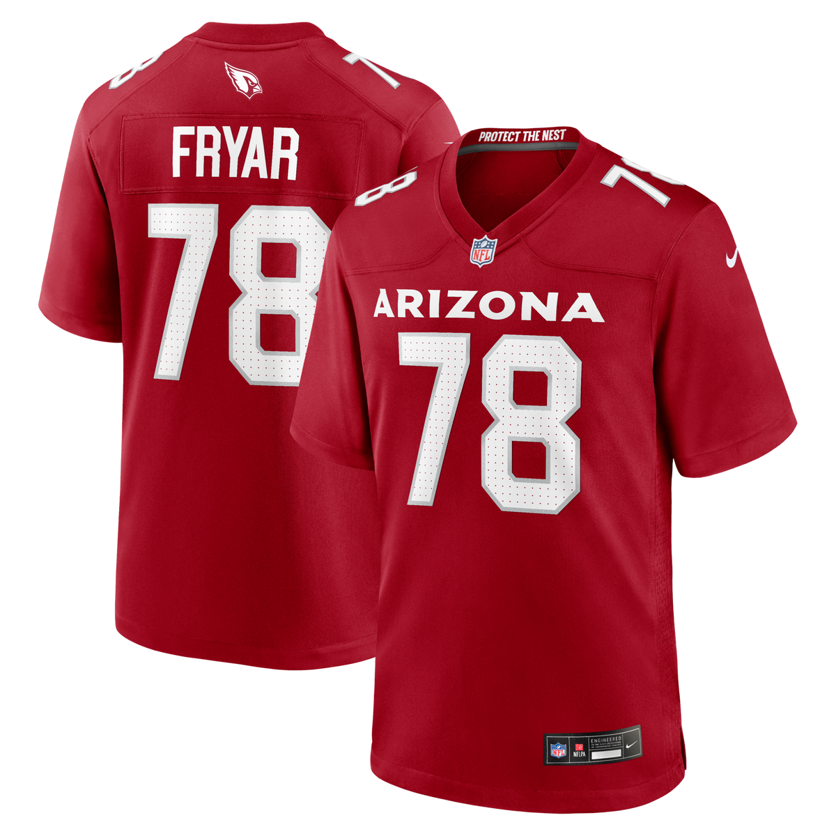 Arizona Cardinals Josh Fryar Cardinal Team Game Jersey