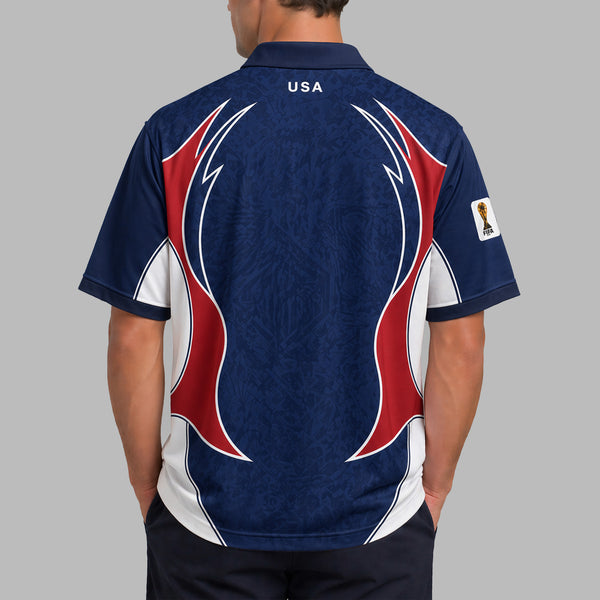 United States World Cup 2026 Collar Soccer Jersey PVT01