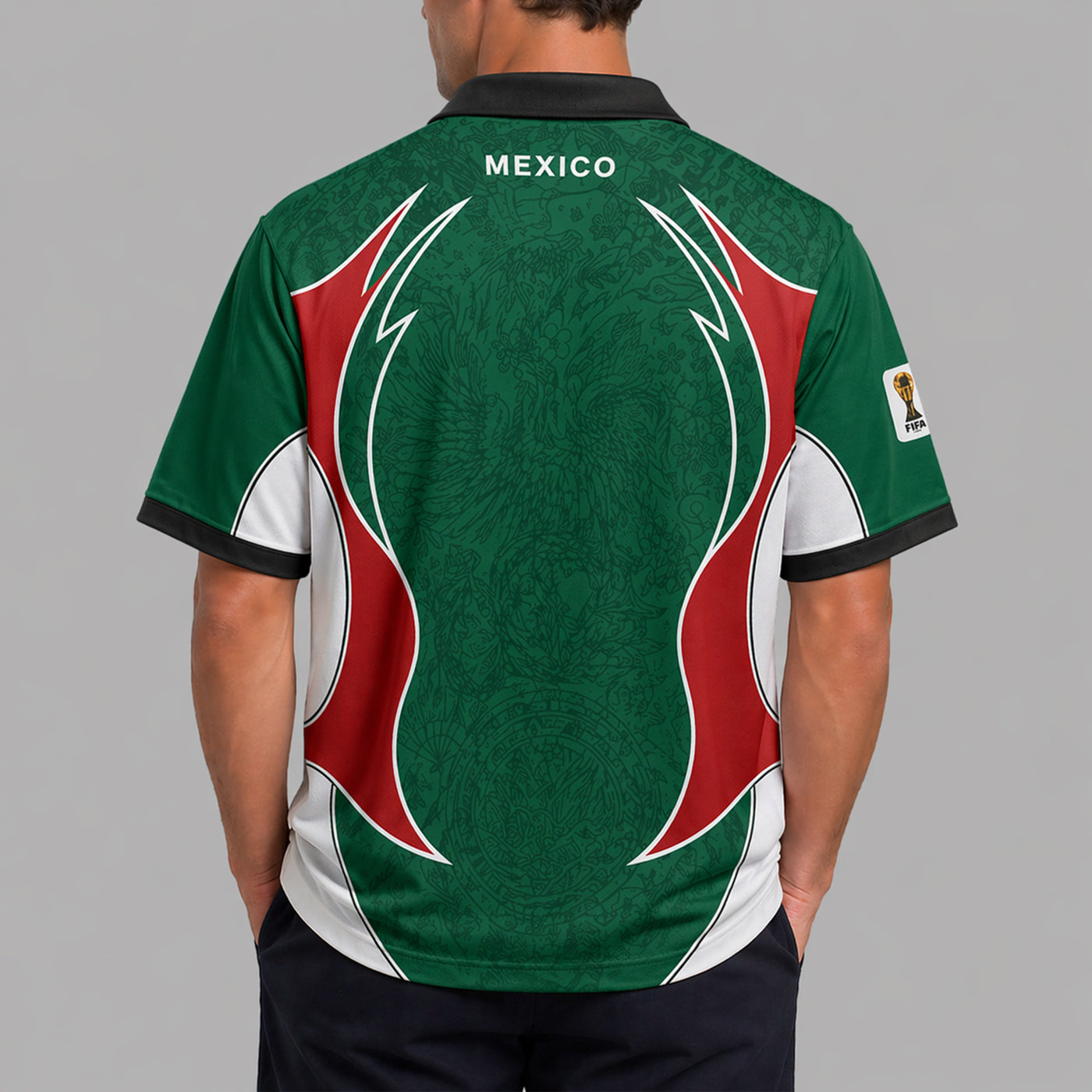 Mexico World Cup 2026 Collar Soccer Jersey PVT01