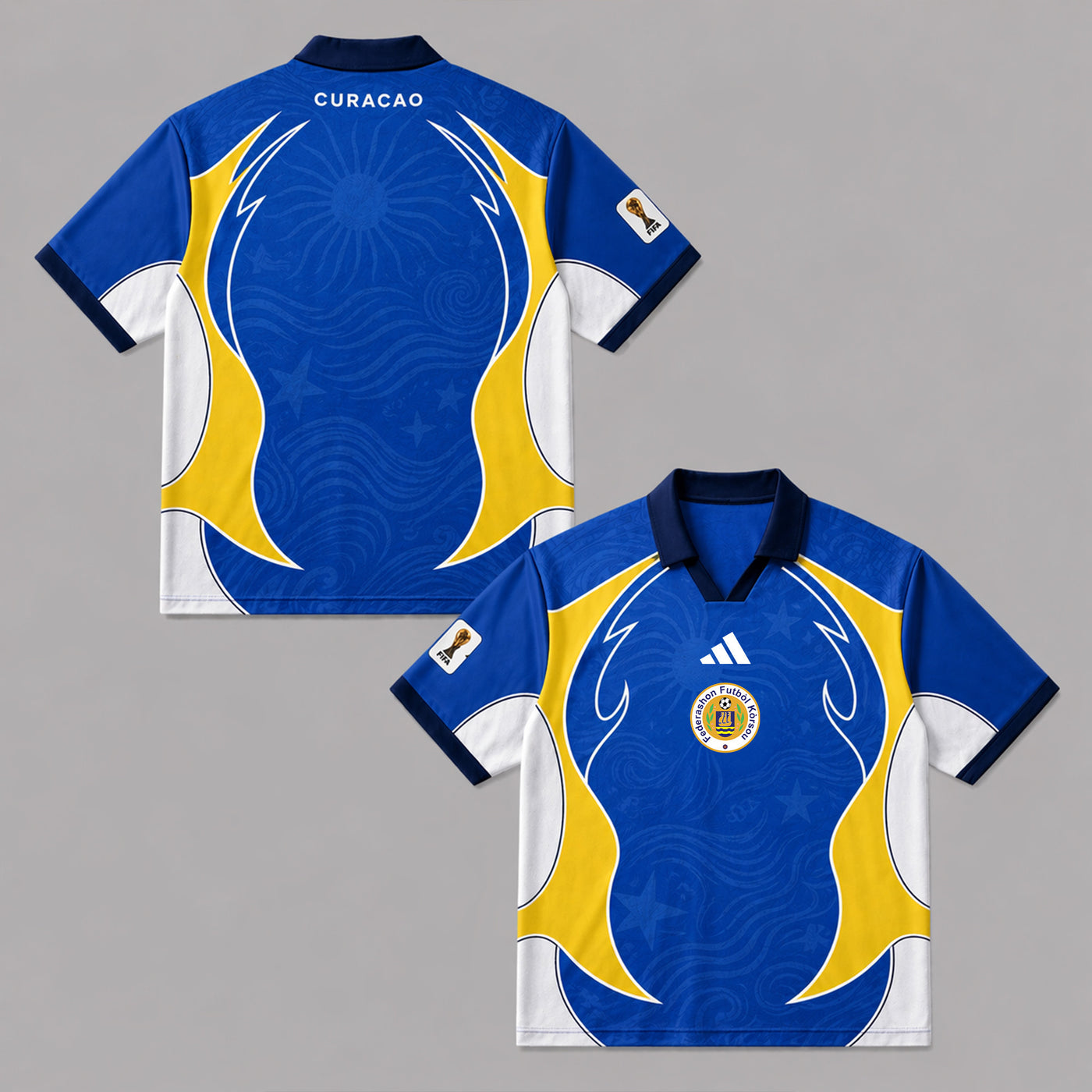 Curaçao World Cup 2026 Collar Soccer Jersey PVT01