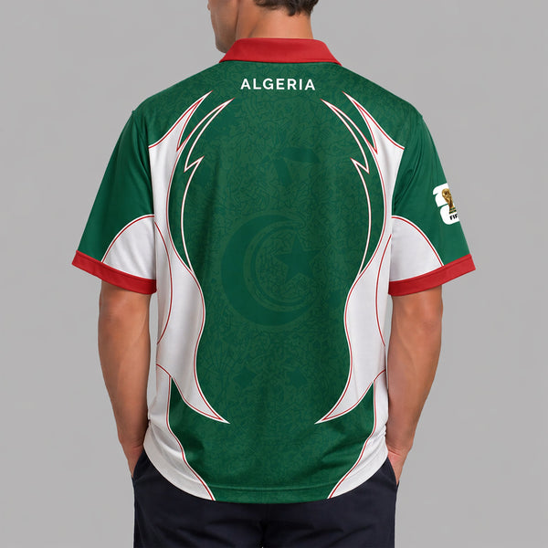 Algeria World Cup 2026 Collar Soccer Jersey PVT01