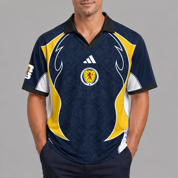 Scotland World Cup 2026 Collar Soccer Jersey PVT01