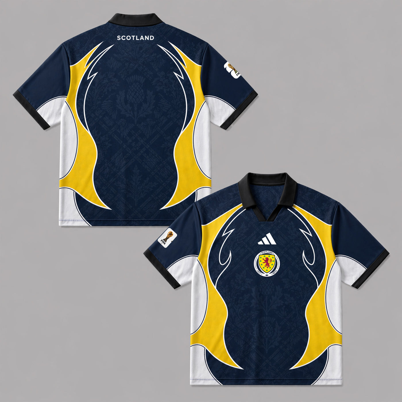 Scotland World Cup 2026 Collar Soccer Jersey PVT01