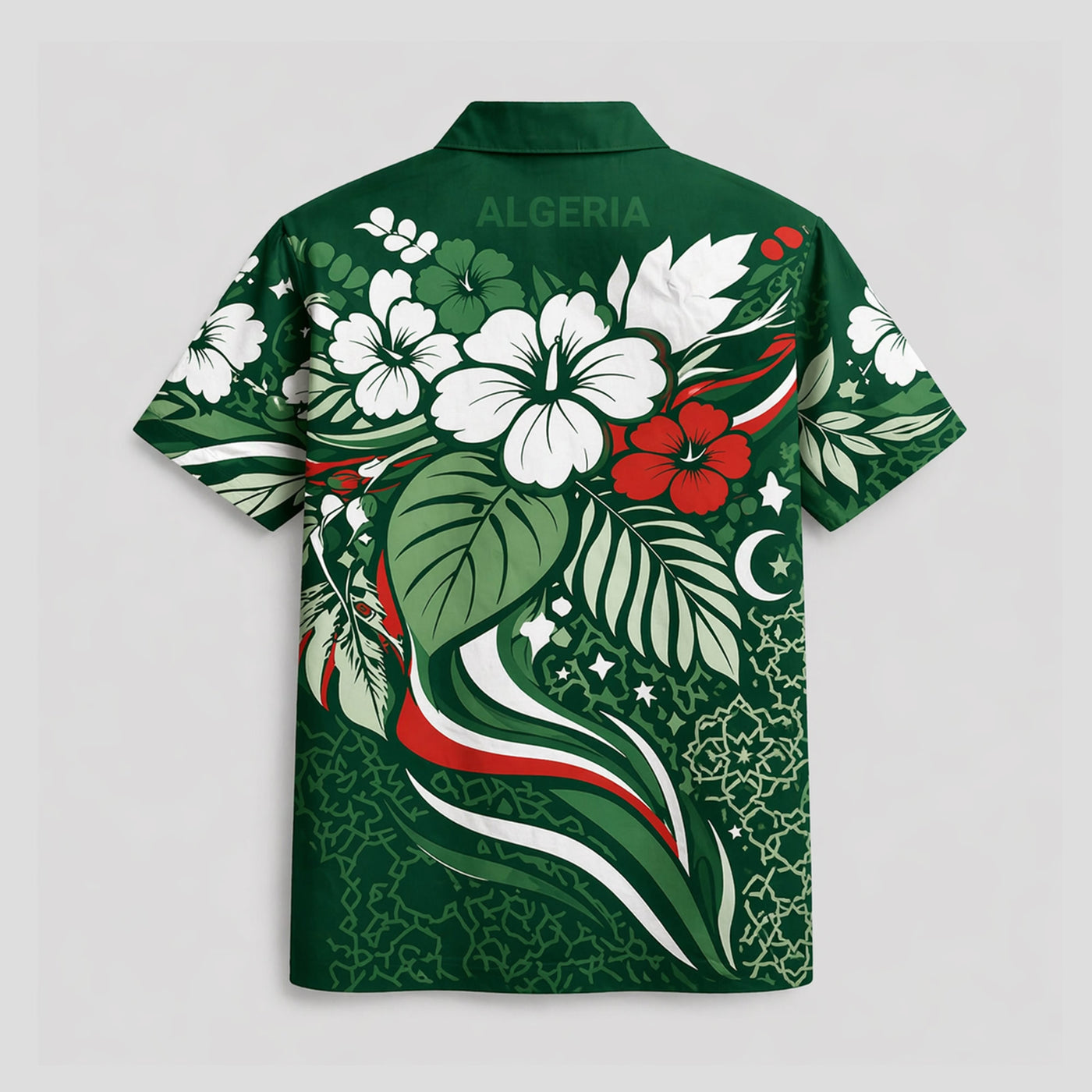 Algeria World Cup 2026 Floral Hawaiian Shirt PVT02