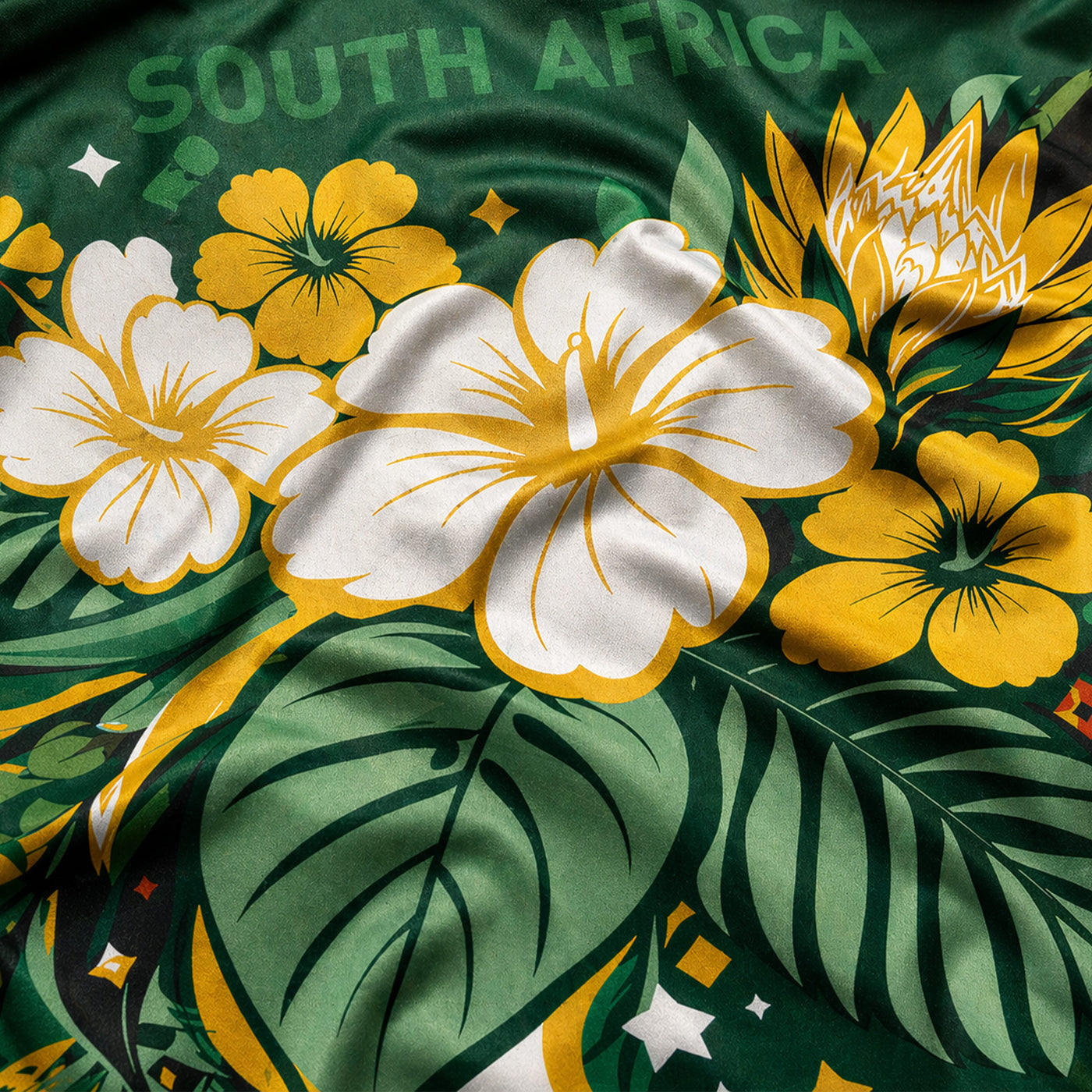 South Africa World Cup 2026 Floral Hawaiian Shirt PVT02