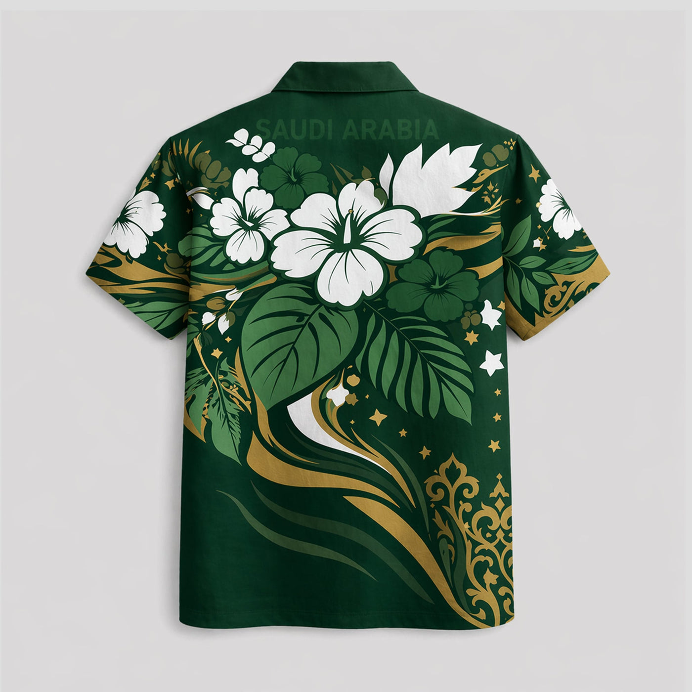 Saudi Arabia World Cup 2026 Floral Hawaiian Shirt PVT02