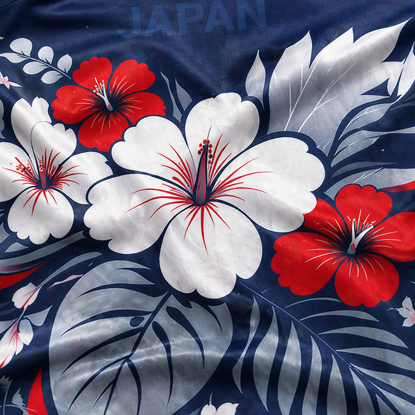 Japan World Cup 2026 Floral Hawaiian Shirt PVT02