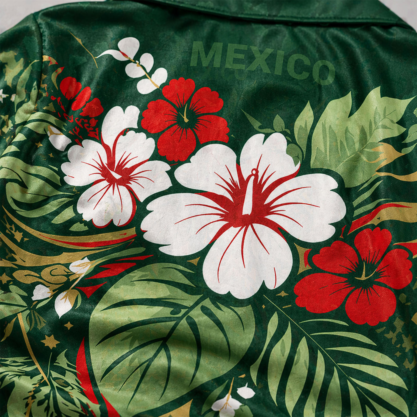 Mexico World Cup 2026 Floral Hawaiian Shirt PVT02