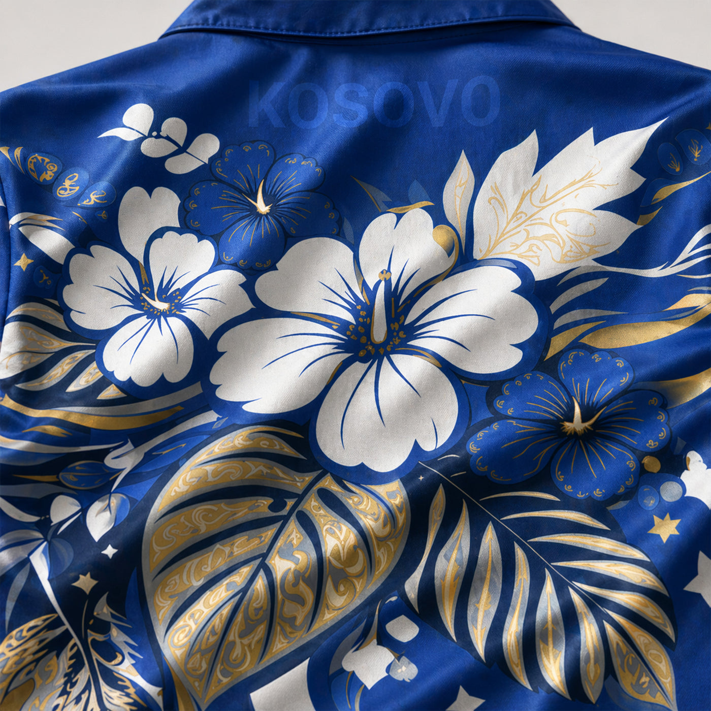 Kosovo World Cup 2026 Floral Hawaiian Shirt PVT02
