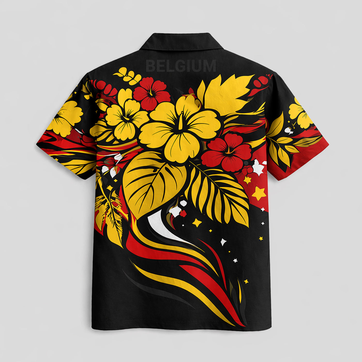 Belgium World Cup 2026 Floral Hawaiian Shirt PVT02