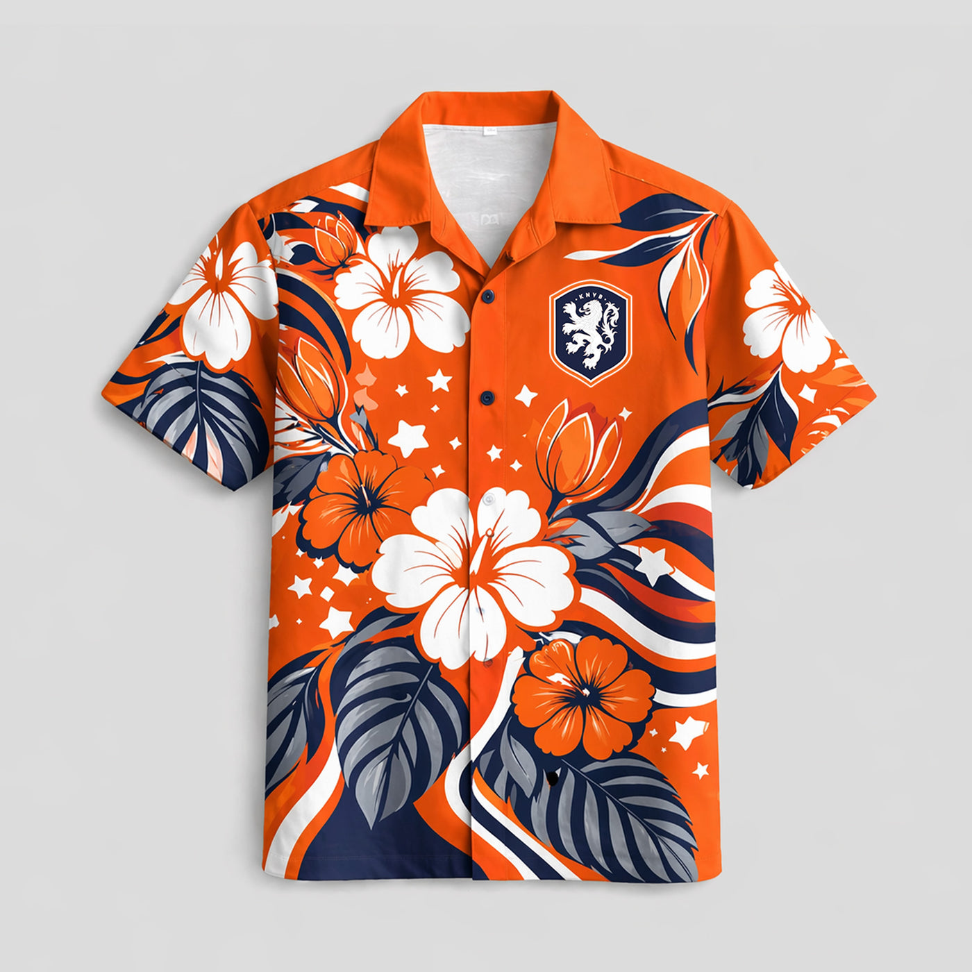 Netherlands World Cup 2026 Floral Hawaiian Shirt PVT02