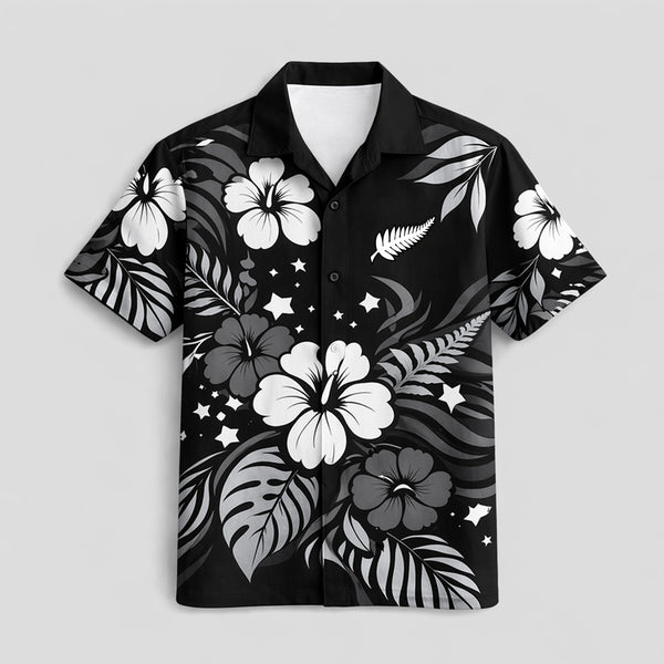 New Zealand World Cup 2026 Floral Hawaiian Shirt PVT02