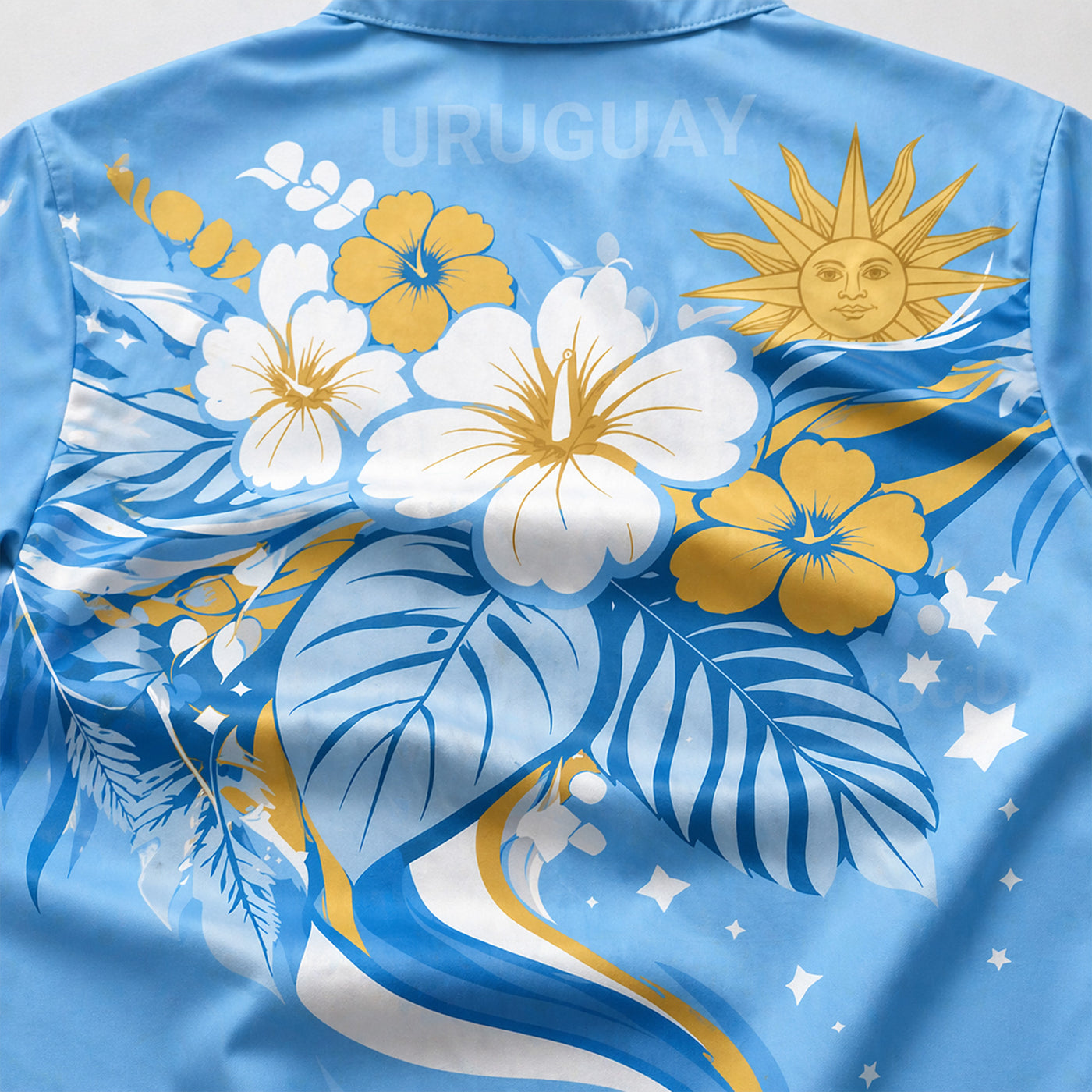 Uruguay World Cup 2026 Floral Hawaiian Shirt PVT02