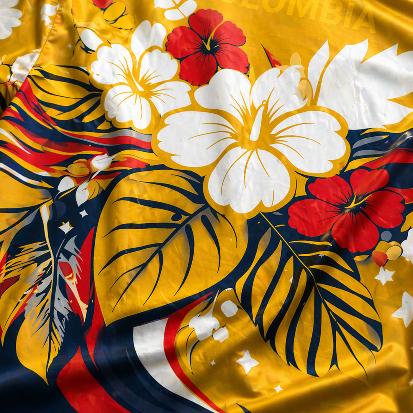 Colombia World Cup 2026 Floral Hawaiian Shirt PVT02