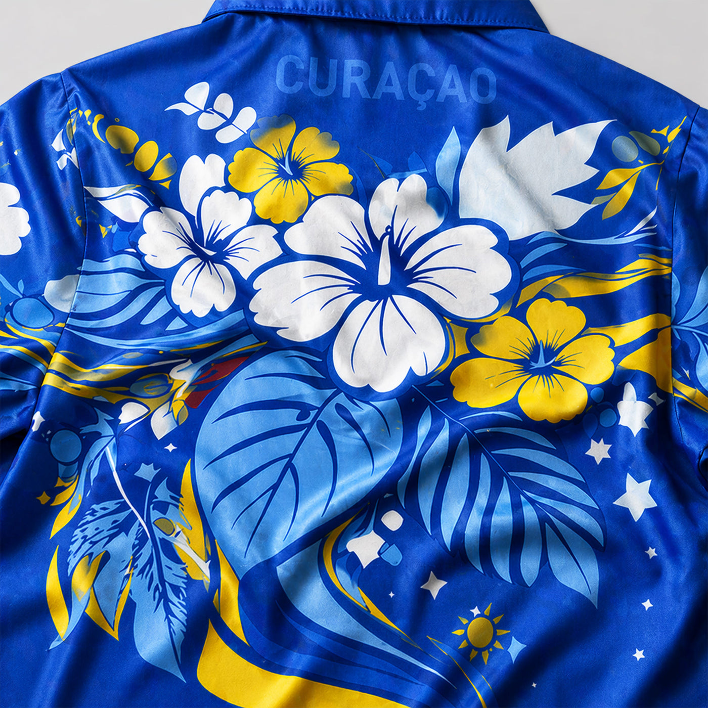 Curaçao World Cup 2026 Floral Hawaiian Shirt PVT02
