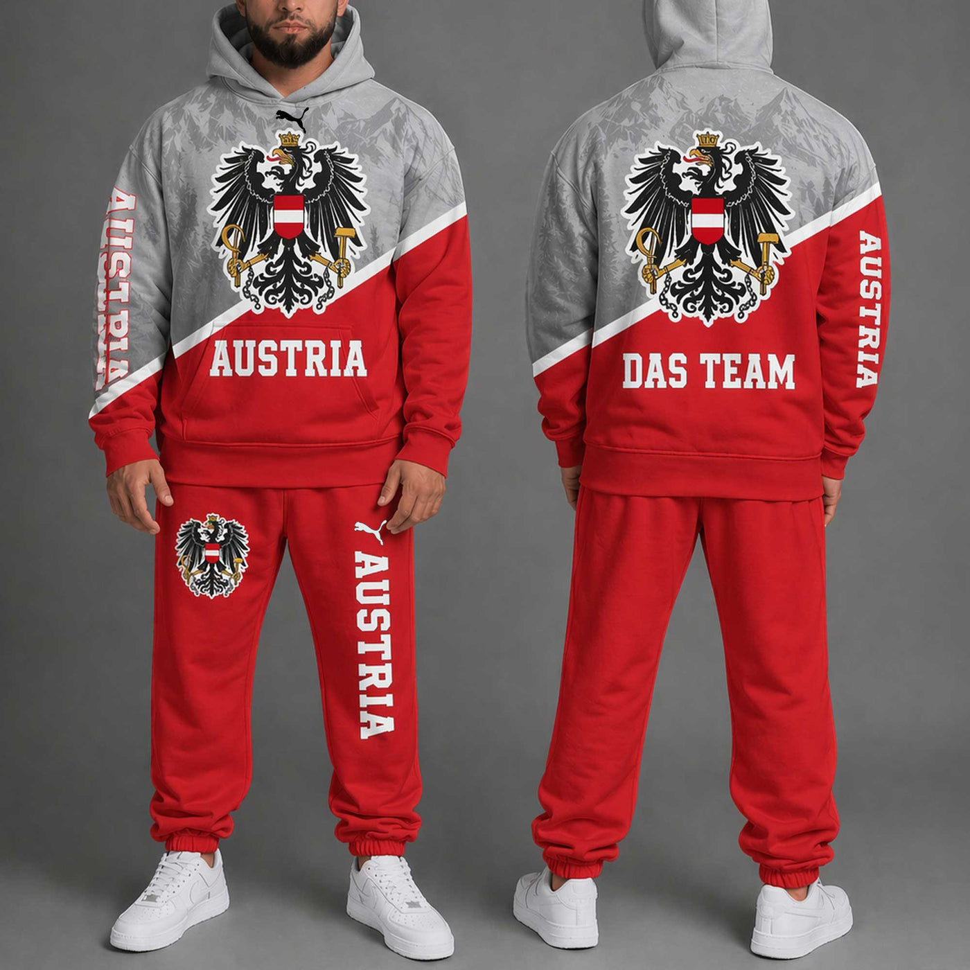Austria World Cup 2026 Hoodie Jogger Set PL001