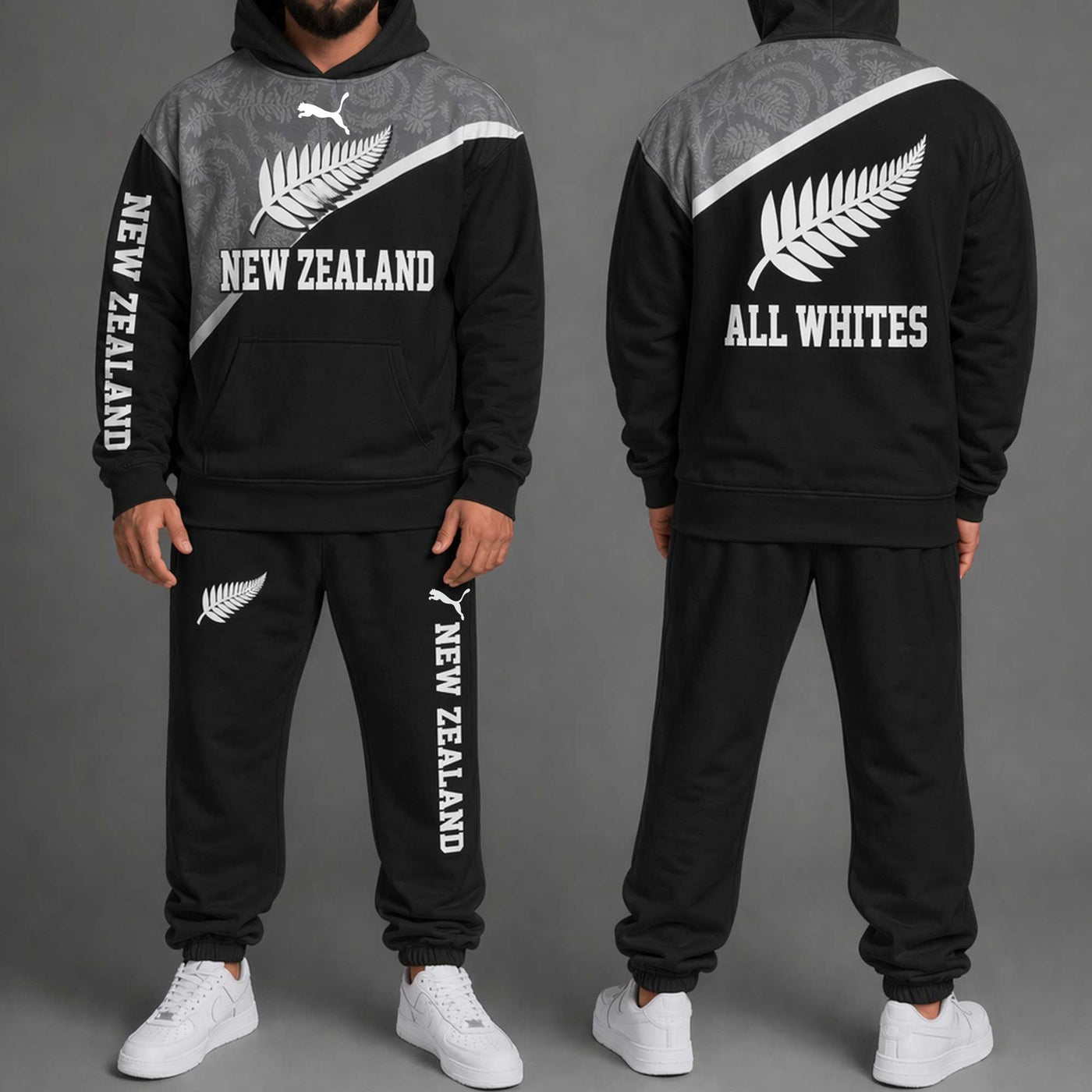 New Zealand World Cup 2026 Hoodie Jogger Set PL001