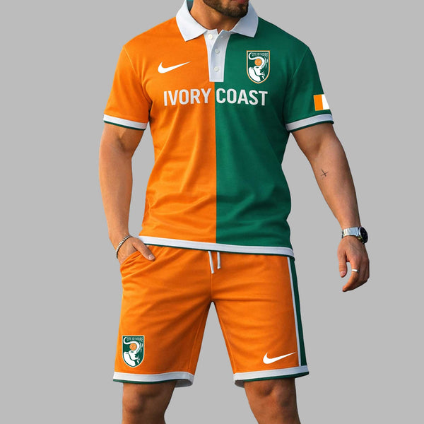 Ivory Coast 2026 World Cup Polo Short Set PL004