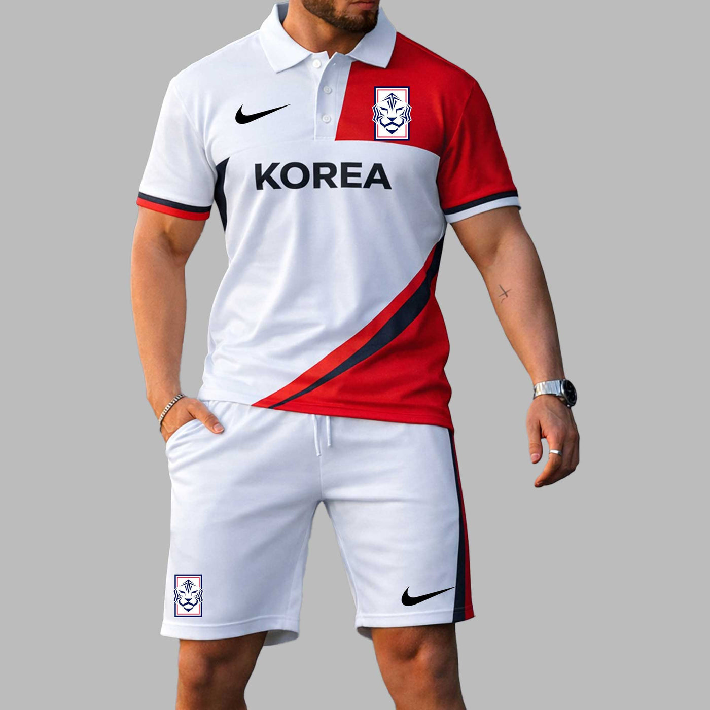 Korea 2026 World Cup Polo Short Set PL004