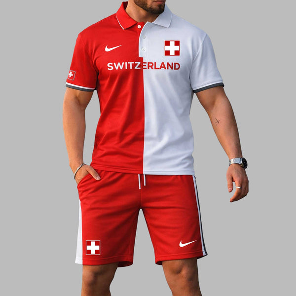 Switzerland 2026 World Cup Polo Short Set PL004